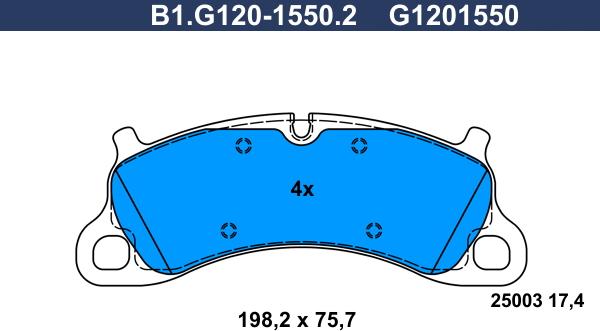 Galfer B1G12015502 - Kit pastiglie freno, Freno a disco www.autoricambit.com