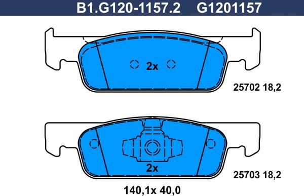 Galfer B1.G120-1157.2 - Kit pastiglie freno, Freno a disco www.autoricambit.com