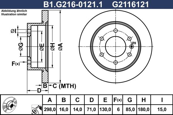 Galfer B1.G216-0121.1 - Discofreno www.autoricambit.com