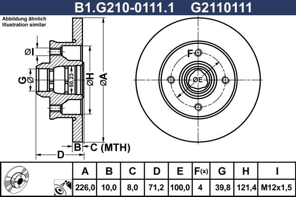 Mintex MDC502 - Discofreno www.autoricambit.com