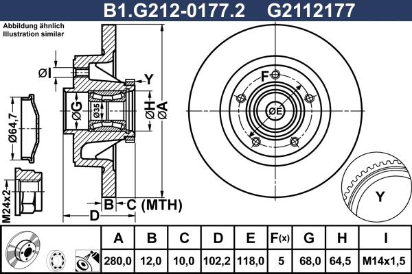 Galfer B1.G212-0177.2 - Discofreno www.autoricambit.com