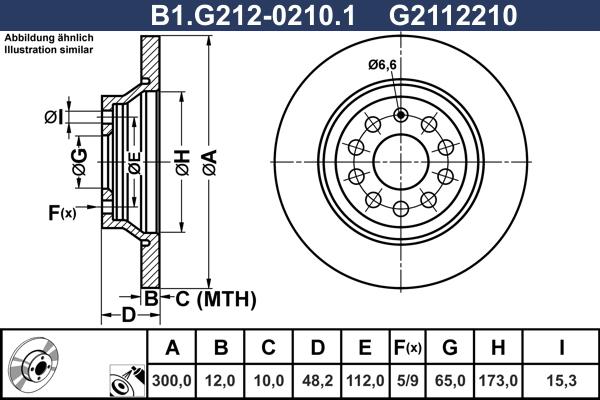 Galfer B1.G212-0210.1 - Discofreno www.autoricambit.com