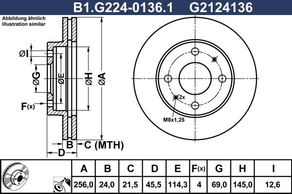 Galfer B1.G224-0136.1 - Discofreno www.autoricambit.com