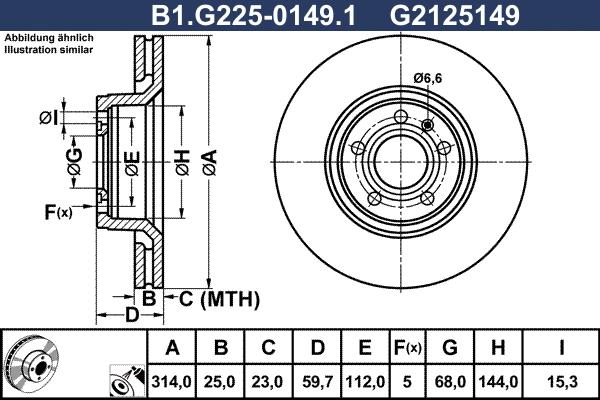 Galfer B1.G225-0149.1 - Discofreno www.autoricambit.com