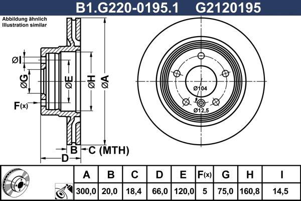 Galfer B1.G220-0195.1 - Discofreno www.autoricambit.com