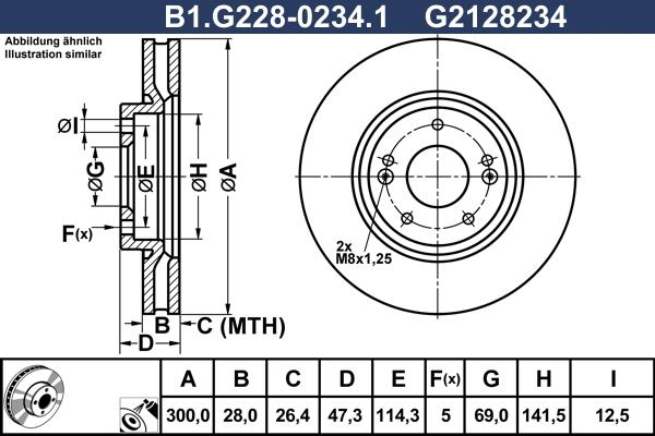 Galfer B1.G228-0234.1 - Discofreno www.autoricambit.com