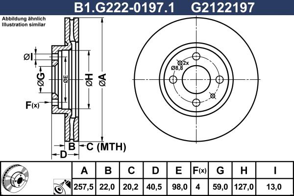 Galfer B1.G222-0197.1 - Discofreno www.autoricambit.com