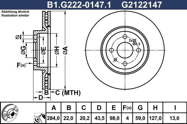 Galfer B1.G222-0147.1 - Discofreno www.autoricambit.com