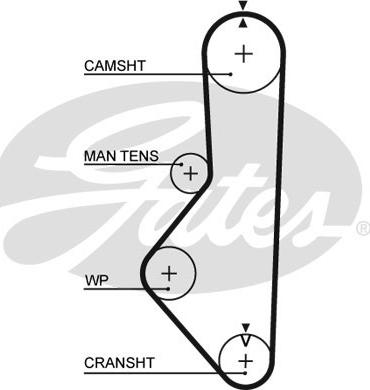 Gates 5085 - Cinghia dentata www.autoricambit.com