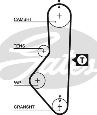 Gates 5086 - Cinghia dentata www.autoricambit.com