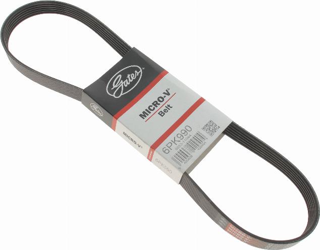 Gates 6PK990 - Cinghia Poly-V www.autoricambit.com