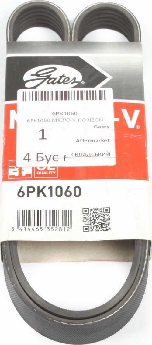 Gates 6PK1060 - Cinghia Poly-V www.autoricambit.com