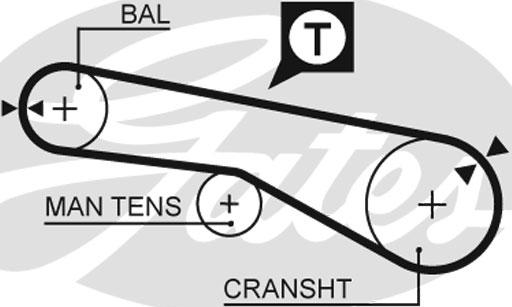 Gates 1257RM - Cinghia dentata www.autoricambit.com