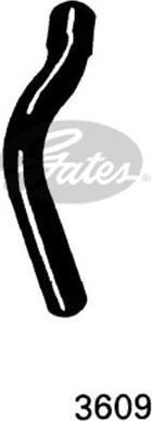 Gates 3609 - Flessibile radiatore www.autoricambit.com