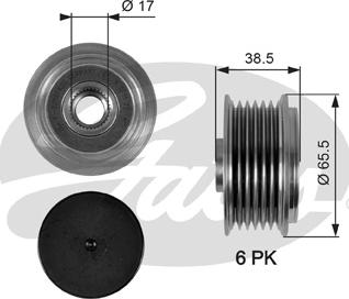 Gates OAP7085 - Puleggia cinghia, Alternatore www.autoricambit.com