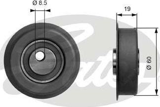 Gates T41045 - Rullo tenditore, Cinghia dentata www.autoricambit.com