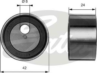 Gates T41009 - Rullo tenditore, Cinghia dentata www.autoricambit.com