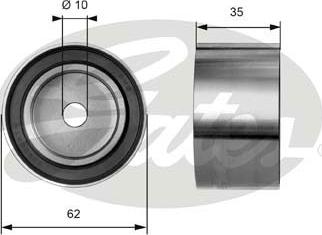 Gates T41002 - Galoppino/Guidacinghia, Cinghia dentata www.autoricambit.com