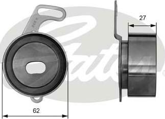 Gates T41014 - Rullo tenditore, Cinghia dentata www.autoricambit.com