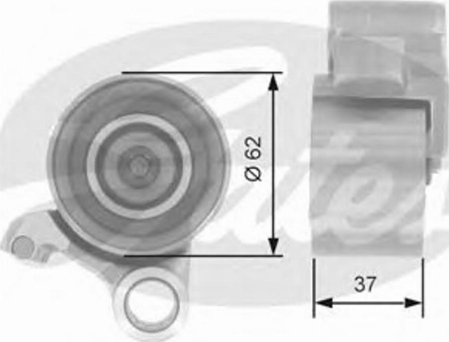 Gates T41075 - Rullo tenditore, Cinghia dentata www.autoricambit.com