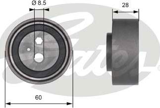 Gates T41192 - Rullo tenditore, Cinghia dentata www.autoricambit.com