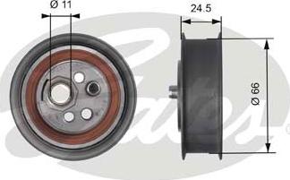 Gates T41103 - Rullo tenditore, Cinghia dentata www.autoricambit.com