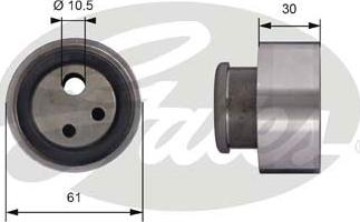 Gates T41118 - Rullo tenditore, Cinghia dentata www.autoricambit.com