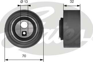 Gates T41131 - Rullo tenditore, Cinghia dentata www.autoricambit.com