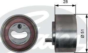 Gates T41319 - Rullo tenditore, Cinghia dentata www.autoricambit.com