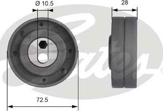 Gates T41259 - Rullo tenditore, Cinghia dentata www.autoricambit.com