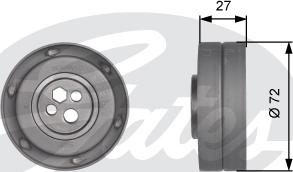 Gates T41217 - Rullo tenditore, Cinghia dentata www.autoricambit.com