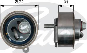 Gates T43009 - Rullo tenditore, Cinghia dentata www.autoricambit.com