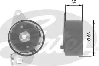 Gates T43085 - Rullo tenditore, Cinghia dentata www.autoricambit.com