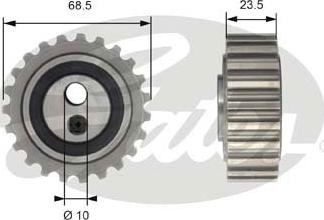 Gates T43201 - Rullo tenditore, Cinghia dentata www.autoricambit.com