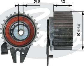 Gates T43239 - Rullo tenditore, Cinghia dentata www.autoricambit.com