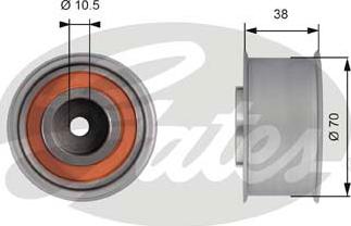 Gates T42155 - Galoppino/Guidacinghia, Cinghia dentata www.autoricambit.com