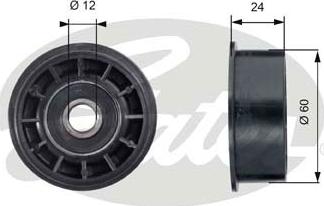 Gates T42160 - Galoppino/Guidacinghia, Cinghia dentata www.autoricambit.com