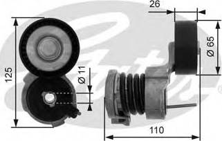 Gates T39021 - Tendicinghia, Cinghia Poly-V www.autoricambit.com