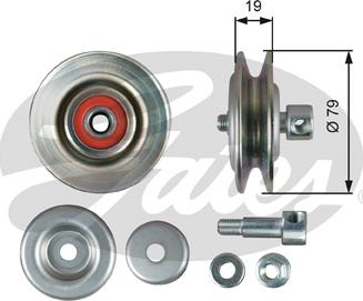 Gates T39363 - Rullo tenditore, Cinghia trapezoidale www.autoricambit.com