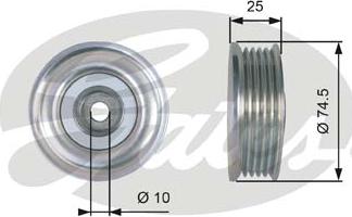 Gates T39285 - Galoppino/Guidacinghia, Cinghia Poly-V www.autoricambit.com