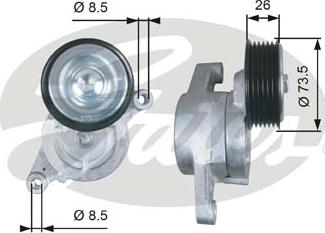 Gates T39279 - Tendicinghia, Cinghia Poly-V www.autoricambit.com