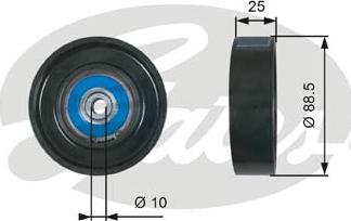 Gates T36605 - Galoppino/Guidacinghia, Cinghia Poly-V www.autoricambit.com