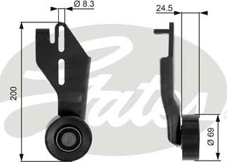 Gates T36063 - Galoppino/Guidacinghia, Cinghia Poly-V www.autoricambit.com