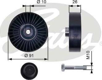 Gates T36001 - Galoppino/Guidacinghia, Cinghia Poly-V www.autoricambit.com