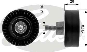 Gates T36163 - Galoppino/Guidacinghia, Cinghia Poly-V www.autoricambit.com