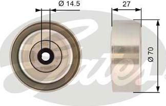 Gates T36387 - Galoppino/Guidacinghia, Cinghia Poly-V www.autoricambit.com