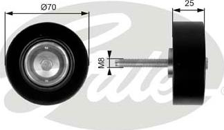 Gates T36263 - Galoppino/Guidacinghia, Cinghia Poly-V www.autoricambit.com