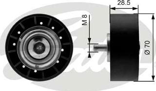 Gates T36211 - Galoppino/Guidacinghia, Cinghia Poly-V www.autoricambit.com