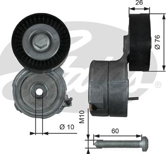 Gates T38423 - Tendicinghia, Cinghia Poly-V www.autoricambit.com