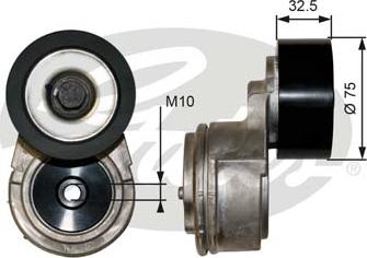 Gates T38567 - Tendicinghia, Cinghia Poly-V www.autoricambit.com